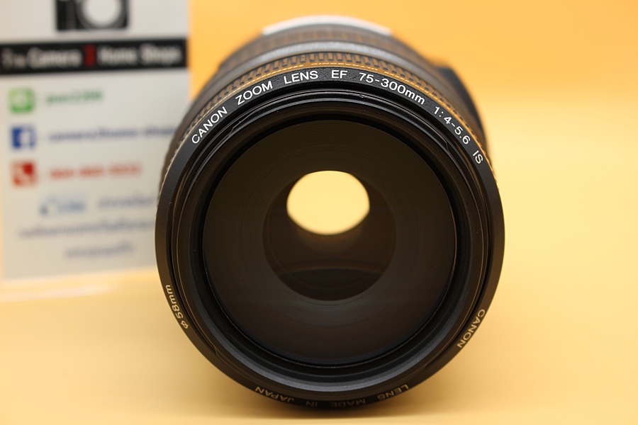 ขาย LENS Canon EF 75-300mm f/4-5.6 IS USM (มีกันสั่น) สภาพสวย อดีตประกันศูนย์ ไร้รา ซูมแน่น ตัวหนังสือคมชัด พร้อมกระเป๋า  อุปกรณ์และรายละเอียดของสินค้า 1.L